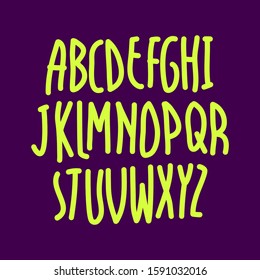 Vector Stylized Font Alphabet Stock Vector (Royalty Free) 447032023