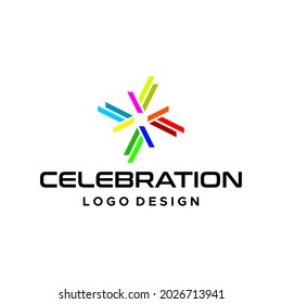 Unique and fun logo about celebration.
EPS 10, Vector.