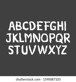 unique fun metal font set style. Isolated font set