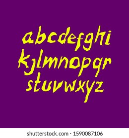 unique fun metal font set style. Isolated font set