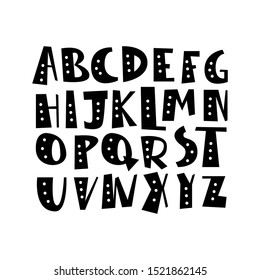 unique fun sans serif font set style. Isolated font set