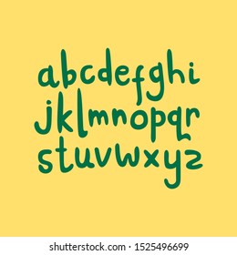 unique fun sans serif font set style. Isolated font set