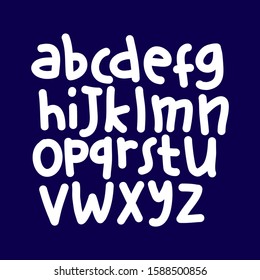unique fun sans serif font set style. Isolated font set