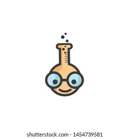 Unique and funny vector lab icon