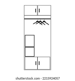 
Unique furniture vector line art.