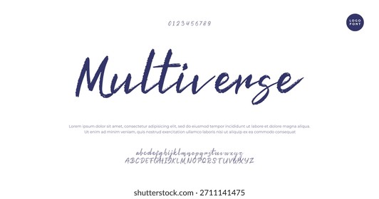 A unique, futuristic font with sleek and precise lines.