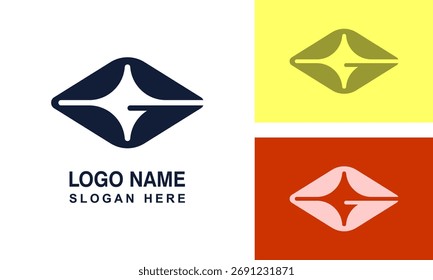 Unique G shape logo with stars
