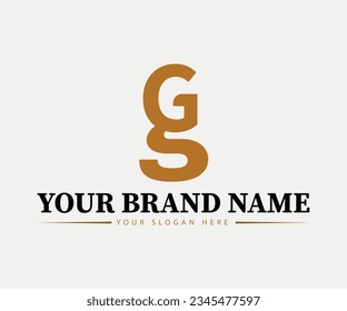 unique G AND G WORD logo design