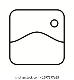 Unique Gallery Vector Line Icon