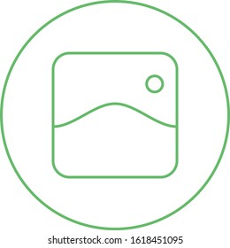 Unique Gallery Vector Line Icon