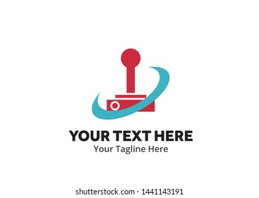 unique game simple logo creative design in flat style with color . gaming logo creative design for identity and community