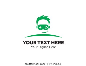 unique game simple logo creative design in flat style with color . gaming logo creative design for identity and community