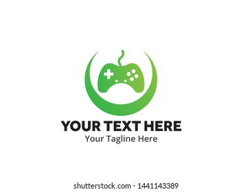 unique game simple logo creative design in flat style with color . gaming logo creative design for identity and community