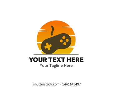 unique game simple logo creative design in flat style with color . gaming logo creative design for identity and community
