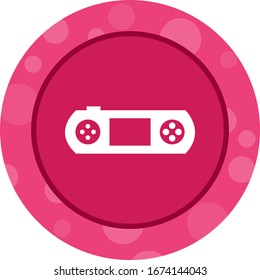 Unique Gaming Console Glyph Vector Icon