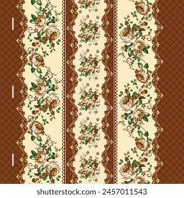 unique geometric all over pattern, floral motif geometric design