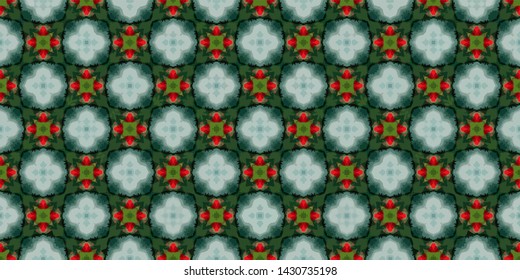 Unique geometric background swatch. Perfect for wrapping paper, wallpaper, textile and surface design. Creative Ethnic Style seamless pattern