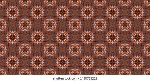 Unique geometric background swatch. Perfect for wrapping paper, wallpaper, textile and surface design. Creative Ethnic Style seamless pattern