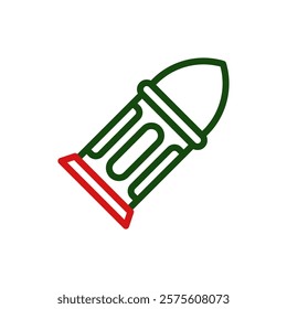 Unique Geometric Bullet Illustration design