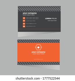 Unique geometric business card, name card, tag card, visiting Card design.  Vector file
