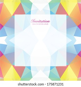 Unique Geometric Invitation Background