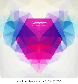 Unique Geometric Invitation Background
