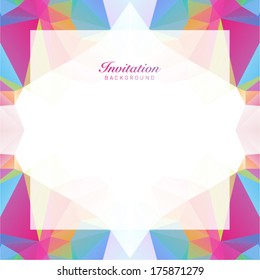 Unique Geometric Invitation Background