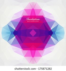 Unique Geometric Invitation Background