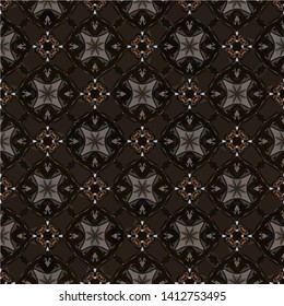 Unique geometric swatch. Perfect for wrapping paper, wallpaper, textile and surface design. Creative Ethnic Style seamless pattern