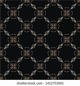 Unique geometric swatch. Perfect for wrapping paper, wallpaper, textile and surface design. Creative Ethnic Style seamless pattern