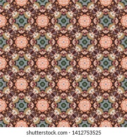 Unique geometric swatch. Perfect for wrapping paper, wallpaper, textile and surface design. Creative Ethnic Style seamless pattern