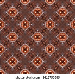 Unique geometric swatch. Perfect for wrapping paper, wallpaper, textile and surface design. Creative Ethnic Style seamless pattern