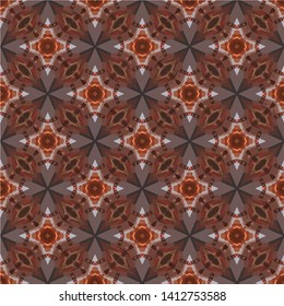 Unique geometric swatch. Perfect for wrapping paper, wallpaper, textile and surface design. Creative Ethnic Style seamless pattern