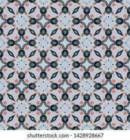 Unique geometric swatch. Perfect for wrapping paper, wallpaper, textile and surface design. Creative Ethnic Style seamless pattern