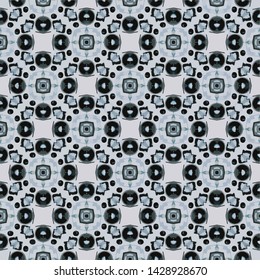 Unique geometric swatch. Perfect for wrapping paper, wallpaper, textile and surface design. Creative Ethnic Style seamless pattern