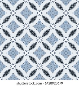 Unique geometric swatch. Perfect for wrapping paper, wallpaper, textile and surface design. Creative Ethnic Style seamless pattern