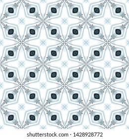 Unique geometric swatch. Perfect for wrapping paper, wallpaper, textile and surface design. Creative Ethnic Style seamless pattern