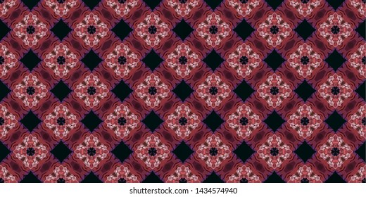 Unique geometric swatch. Perfect for wrapping paper, wallpaper, textile and surface design. Creative Ethnic Style seamless pattern