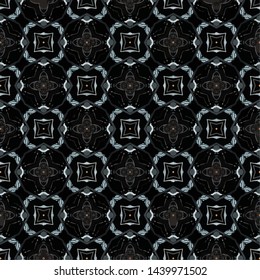 Unique geometric swatch. Perfect for wrapping paper, wallpaper, textile and surface design. Creative Ethnic Style seamless pattern