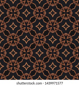 Unique geometric swatch. Perfect for wrapping paper, wallpaper, textile and surface design. Creative Ethnic Style seamless pattern