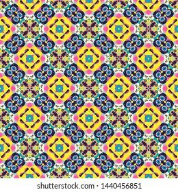Unique geometric swatch. Perfect for wrapping paper, wallpaper, textile and surface design. Creative Ethnic Style pattern