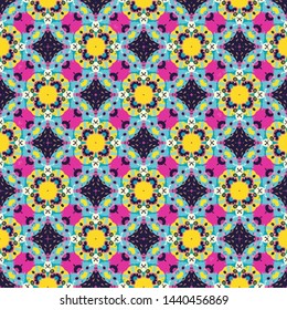 Unique geometric swatch. Perfect for wrapping paper, wallpaper, textile and surface design. Creative Ethnic Style pattern
