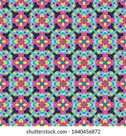 Unique geometric swatch. Perfect for wrapping paper, wallpaper, textile and surface design. Creative Ethnic Style pattern