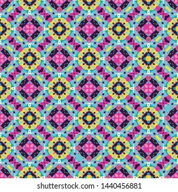 Unique geometric swatch. Perfect for wrapping paper, wallpaper, textile and surface design. Creative Ethnic Style pattern
