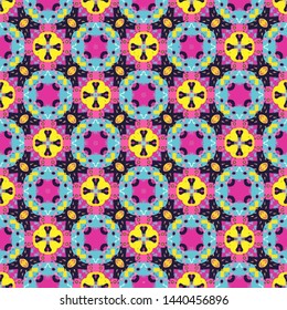 Unique geometric swatch. Perfect for wrapping paper, wallpaper, textile and surface design. Creative Ethnic Style pattern