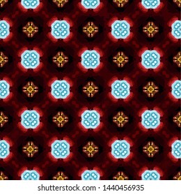 Unique geometric swatch. Perfect for wrapping paper, wallpaper, textile and surface design. Creative Ethnic Style pattern
