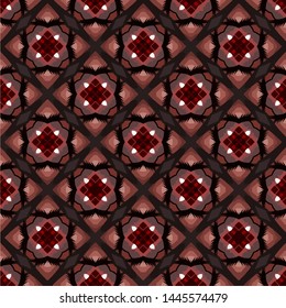 Unique geometric swatch. Perfect for wrapping paper, wallpaper, textile and surface design. Creative Ethnic Style seamless pattern