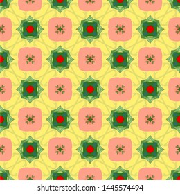 Unique geometric swatch. Perfect for wrapping paper, wallpaper, textile and surface design. Creative Ethnic Style seamless pattern
