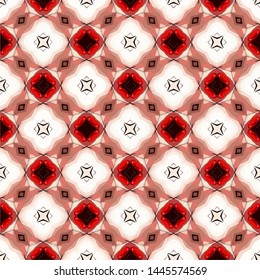 Unique geometric swatch. Perfect for wrapping paper, wallpaper, textile and surface design. Creative Ethnic Style seamless pattern