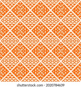 Unique Geometric Vector Seamless Pattern in ethnic style. Aztec textile print. Perfect for backgrounds, wrapping paper and fabric design.